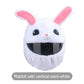 🏍️ Save 50%! 🎅 Plush Helmet Cover – Cartoon & holiday fun, universal fit ✨