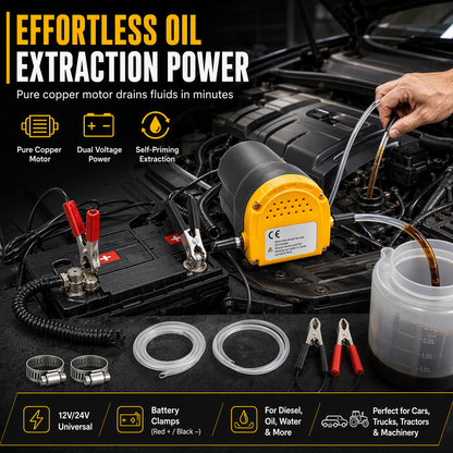 ⛽ Save 50%! 🔧 Portable Transfer Pump – 12V/24V, self‑priming & oil‑ready ✨