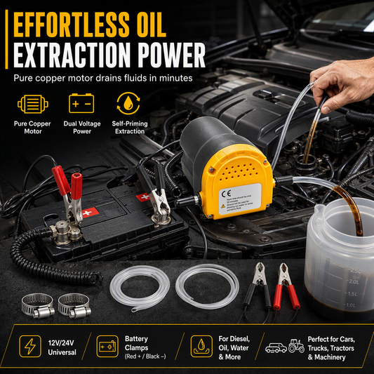 ⛽ Save 50%! 🔧 Portable Transfer Pump – 12V/24V, self‑priming & oil‑ready ✨