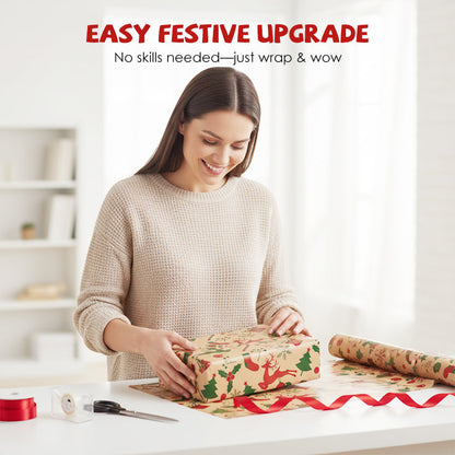 🎄 Save 50%! 🎁 Vintage Kraft Paper – Festive & perfect for gifts ✨