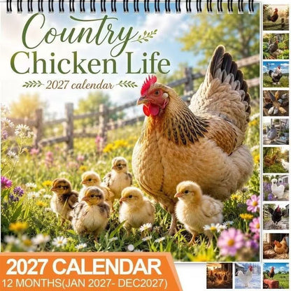 🐔 Save 50%! 🗓️ 2027 Country Chicken Calendar – Farmhouse charm & wall-ready ✨