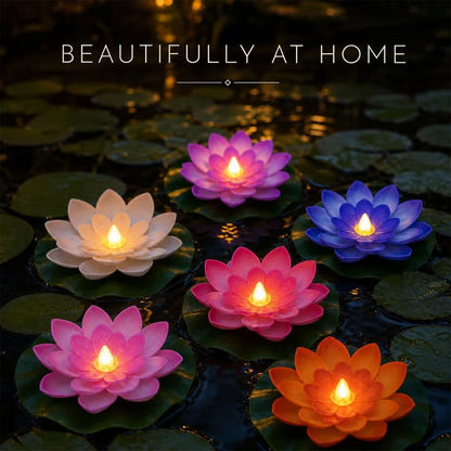 🪷 Save 50%! 💡 Floating Lotus Lights – Waterproof, LED & pond-ready ✨