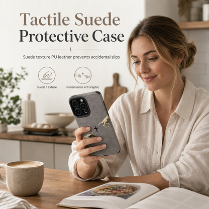 📱 🛡️ Suede Shockproof Phone Case – Soft feel & protective ✨