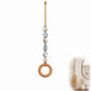 🧺 Save 50%! 🌸 Beaded Towel Hanger – Wooden ring & boho style ✨