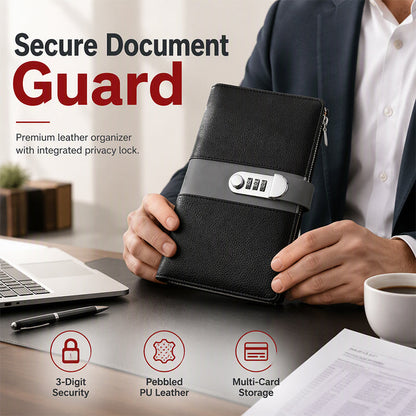 🔐 Save 50%! 📁 Financial Storage Binder – Portable, with password lock & organized ✨