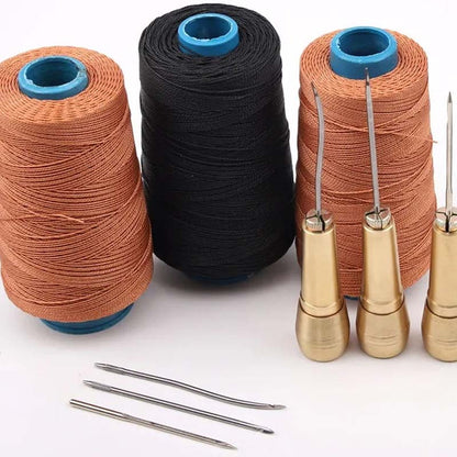 🧵 Save 50%! 🛠️ 5PCS Leather Sewing Awl Kit – Steel & copper handle ✨