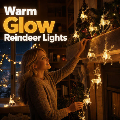 🦌 Save 50%! 🎄 LED Reindeer String Lights – Festive glow & holiday-ready ✨