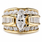 💍 Save 50%! ✨ Marquise Cut Engagement Ring – Plated & cubic zirconia sparkle ✨