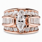 💍 Save 50%! ✨ Marquise Cut Engagement Ring – Plated & cubic zirconia sparkle ✨