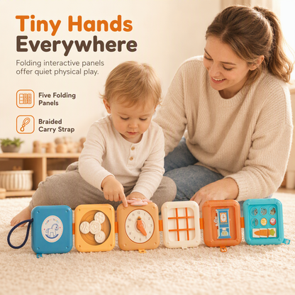🧸 Save 50%! ✨ Busy Ball Stacking Toy – Multi‑sided & portable activity cube 🎈