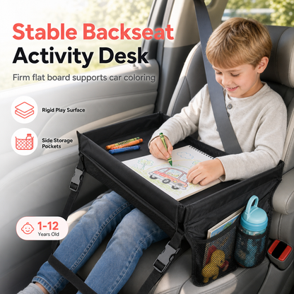 🚗 Save 50%! 🧒 Kids Travel Tray – Lap desk & backseat organizer ✨