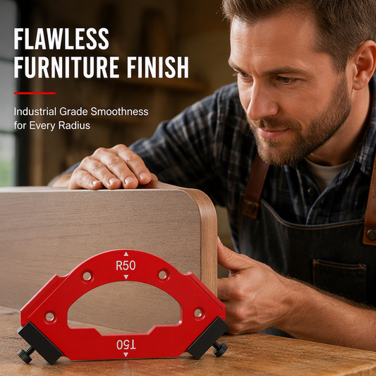 🔧 Save 50%! 🪚 R-Angle Router Template – Rounded corners & woodworking finish ✨