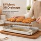 🍰 Save 50%! 🥓 Steel Baking Tray & Cooling Rack – Oil drainage & warp-resistant ✨