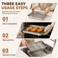 🍰 Save 50%! 🥓 Steel Baking Tray & Cooling Rack – Oil drainage & warp-resistant ✨