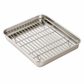 🍰 Save 50%! 🥓 Steel Baking Tray & Cooling Rack – Oil drainage & warp-resistant ✨
