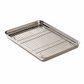 🍰 Save 50%! 🥓 Steel Baking Tray & Cooling Rack – Oil drainage & warp-resistant ✨
