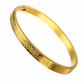 💎 Save 50%! 🌸 Titanium Steel Bangle – 18K plated & engraved text ✨