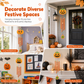 🎃 Save 50%! 🪵 Wooden Pumpkin Craft Kit – DIY wind chime for Halloween ✨