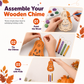 🎃 Save 50%! 🪵 Wooden Pumpkin Craft Kit – DIY wind chime for Halloween ✨