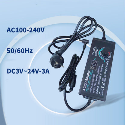🔌 Save 50%! ⚡ Adjustable DC Power Adapter – 3V–24V, display & safety protection ✨