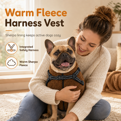 🐕 Save 50%! ❄️ Winter Dog Coat – Reflective strips & built‑in harness ✨