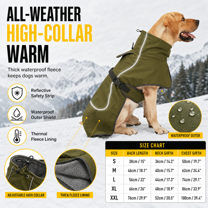 🐕 Save 50%! ❄️ Thickened Winter Dog Coat – Cotton-padded & warm for large dogs ✨