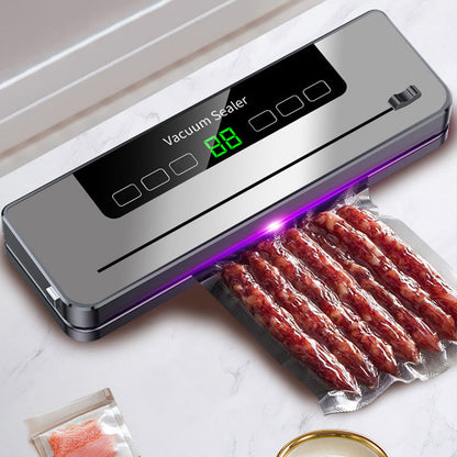 🥫 Save 50%! 🔪 Vacuum Sealer – With cutter & vacuum bags for fresh storage ✨