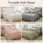 🛏️ Save 50%! ✨ 4‑Piece Bedding Set – Solid color & ruffled borders ✨