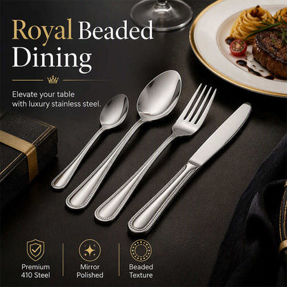 🍴 Save 50%! ✨ 4-Piece Cutlery Set – Stainless steel & mirror finish ✨
