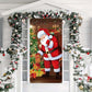 🎅 Save 50%! 🚪 Christmas Door Cover – Santa & snowman designs, fade-resistant ✨