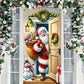 🎅 Save 50%! 🚪 Christmas Door Cover – Santa & snowman designs, fade-resistant ✨