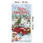 🎅 Save 50%! 🚪 Christmas Door Cover – Santa & snowman designs, fade-resistant ✨