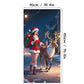 🎅 Save 50%! 🚪 Christmas Door Cover – Santa & snowman designs, fade-resistant ✨