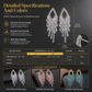 💎 Save 50%! 🎀 Rhombus Zirconia Drop Earrings – S925 posts & crystal fringe ✨