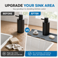 🚰 Save 50%! 💧 Silicone Faucet Splash Guard – Cuttable, thickened & sloped drain ✨