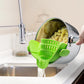 🍲 Save 50%! 🧽 Silicone Strainer – With holder for pots & pans ✨