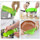 🍲 Save 50%! 🧽 Silicone Strainer – With holder for pots & pans ✨