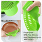 🍲 Save 50%! 🧽 Silicone Strainer – With holder for pots & pans ✨