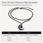 🖤 Save 50%! 🌙 Gothic Crystal Beaded Necklace – Hollow moon pendant ✨