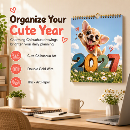 🐕 Save 50%! 🗓️ Chihuahua 12‑Month Calendar – Cute & wall-ready ✨