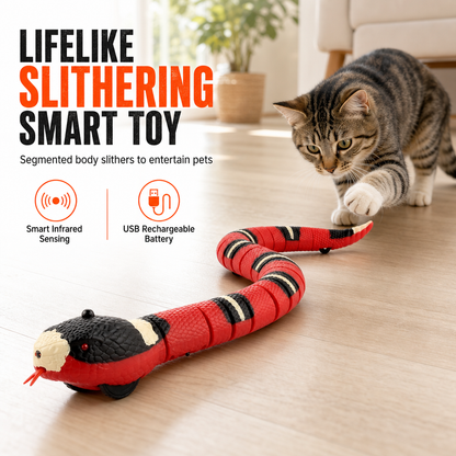 🐍 Save 50%! 🤖 Smart Sensing Snake – Obstacle avoidance & interactive fun ✨