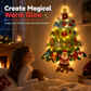 🎄 Save 50%! 🧵 DIY Felt Christmas Tree Set – Detachable ornaments & wall hanging ✨