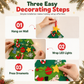 🎄 Save 50%! 🧵 DIY Felt Christmas Tree Set – Detachable ornaments & wall hanging ✨