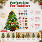 🎄 Save 50%! 🧵 DIY Felt Christmas Tree Set – Detachable ornaments & wall hanging ✨