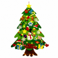 🎄 Save 50%! 🧵 DIY Felt Christmas Tree Set – Detachable ornaments & wall hanging ✨
