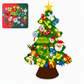 🎄 Save 50%! 🧵 DIY Felt Christmas Tree Set – Detachable ornaments & wall hanging ✨