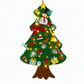 🎄 Save 50%! 🧵 DIY Felt Christmas Tree Set – Detachable ornaments & wall hanging ✨