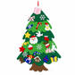 🎄 Save 50%! 🧵 DIY Felt Christmas Tree Set – Detachable ornaments & wall hanging ✨