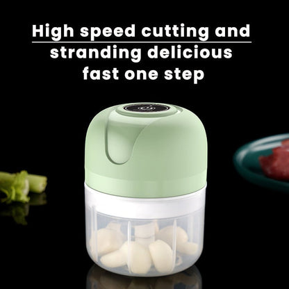 🧄 Save 50%! ⚡ Mini Electric Garlic Chopper – USB rechargeable & portable ✨