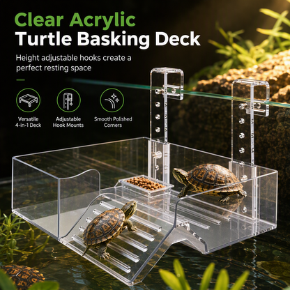 🐢 Save 50%! 🪟 Hanging Turtle Basking Platform – Adjustable & high-level tank ready ✨